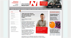 Desktop Screenshot of druckerei-neufert.de
