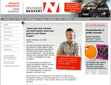Tablet Screenshot of druckerei-neufert.de
